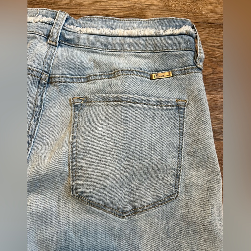KanCan Exclusively for Maurice’s High Rise Ripped Capri Denim Jeans Size 30 - Picture 8 of 9